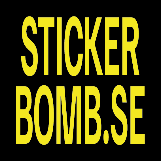 Kvadratisk Sticker – 5 x 5 cm