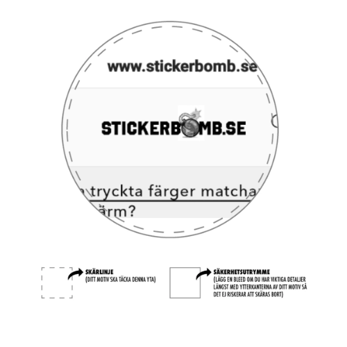 Vinylstickers (svart/vit)
