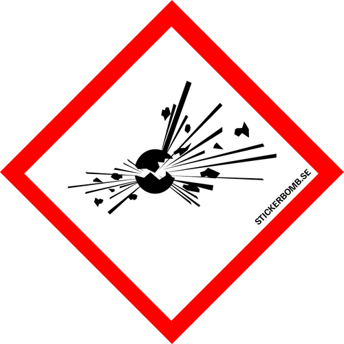 High Explosive Sticker Stickerbomb - Billiga stickers och klistermärken – Stickerbomb.se