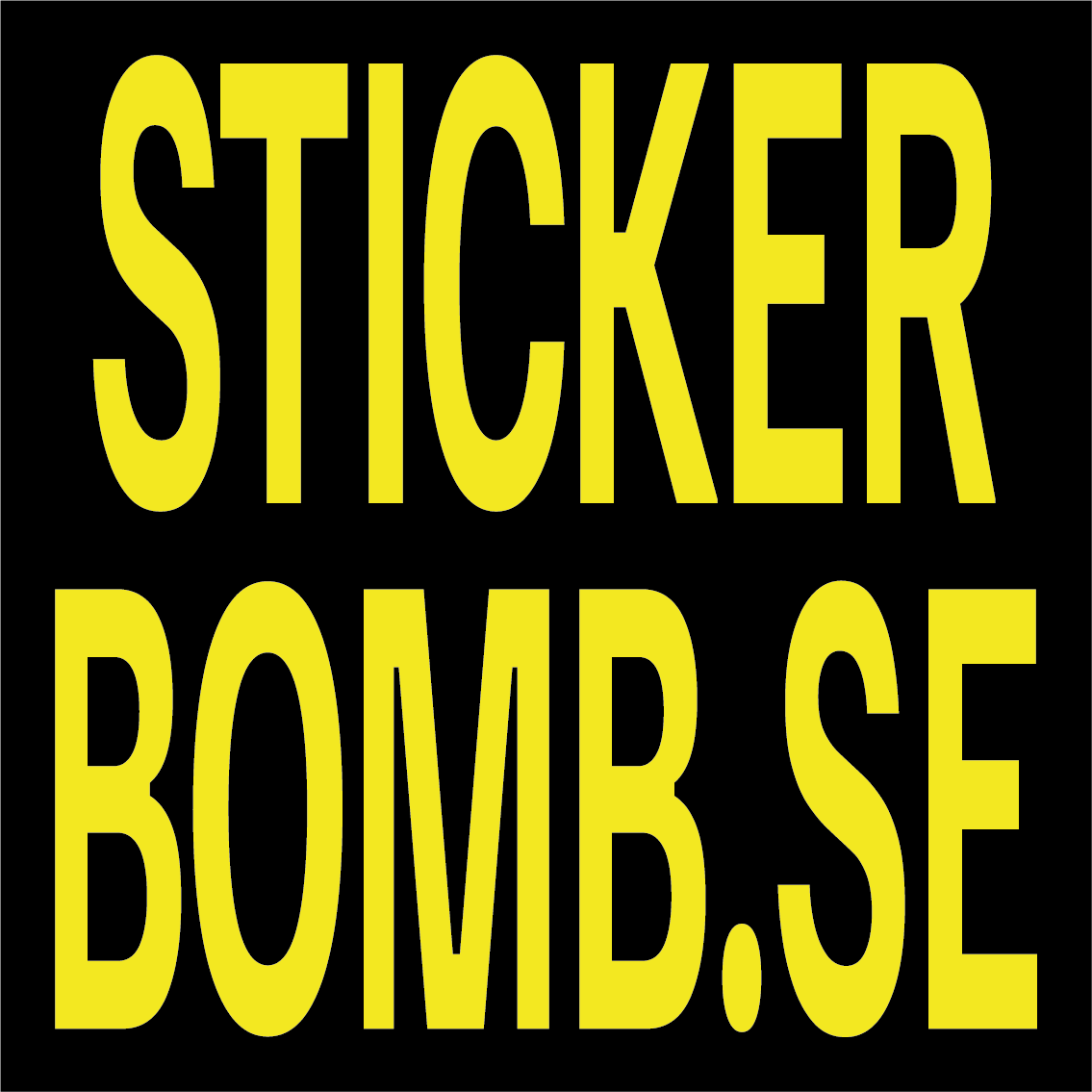 Kvadratisk Sticker – 10 x 10 cm