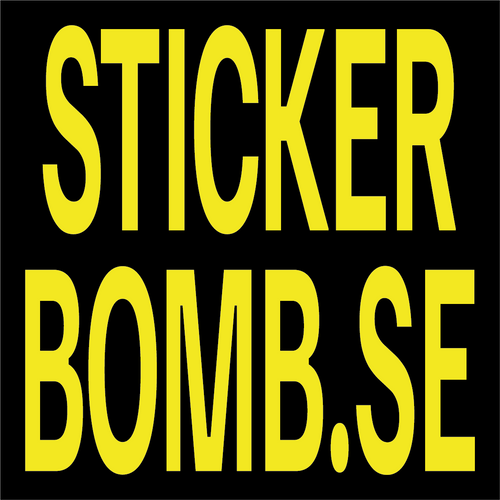 Kvadratisk Sticker – 10 x 10 cm