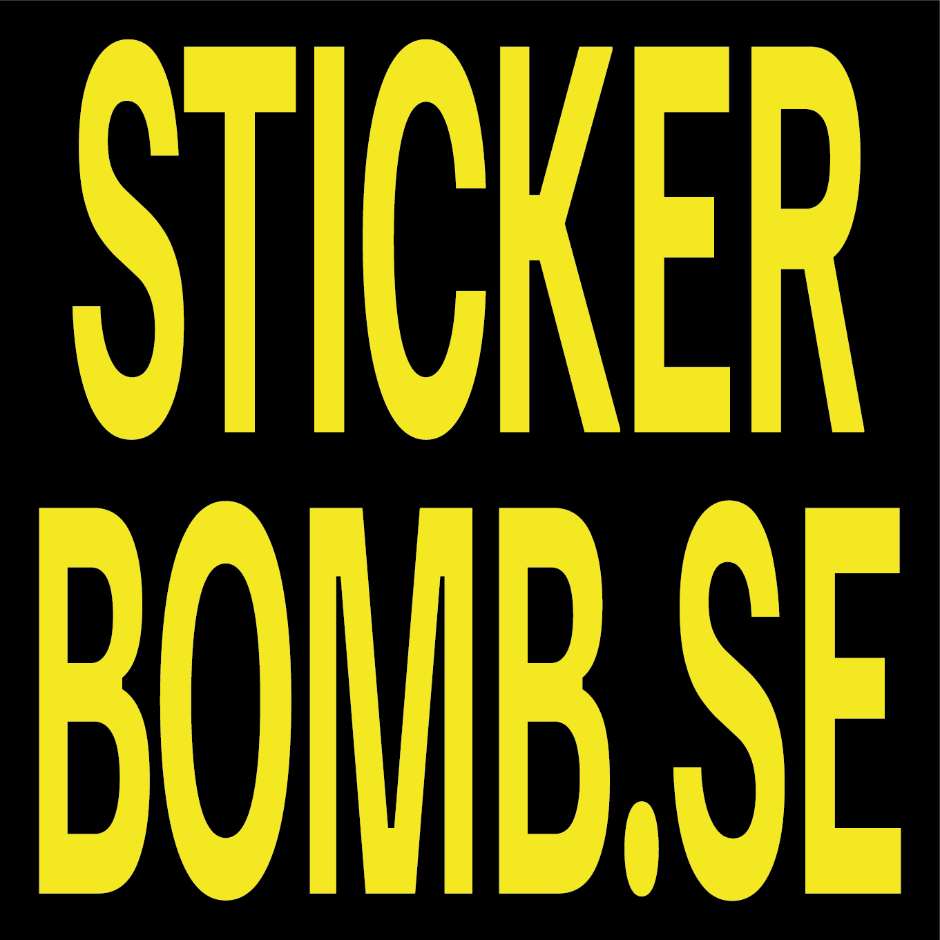 Kvadratisk Sticker – 12 x 12 cm