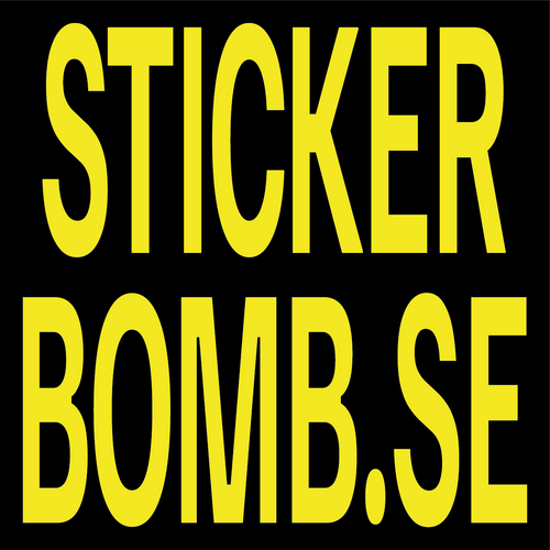 Kvadratisk Sticker – 12 x 12 cm