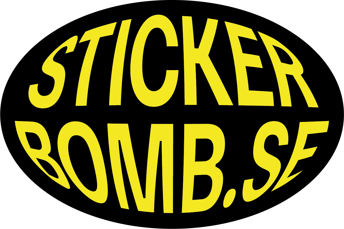 Oval Sticker – 12 x 8 cm