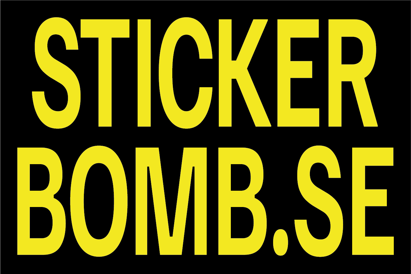 Rektangulär Sticker – 12 x 8 cm
