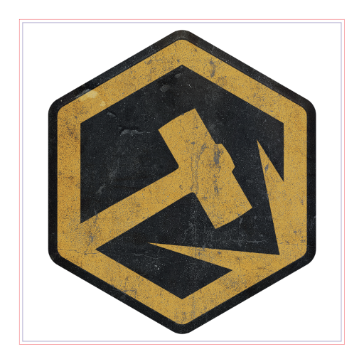 Kvadratisk Sticker – 5 x 5 cm