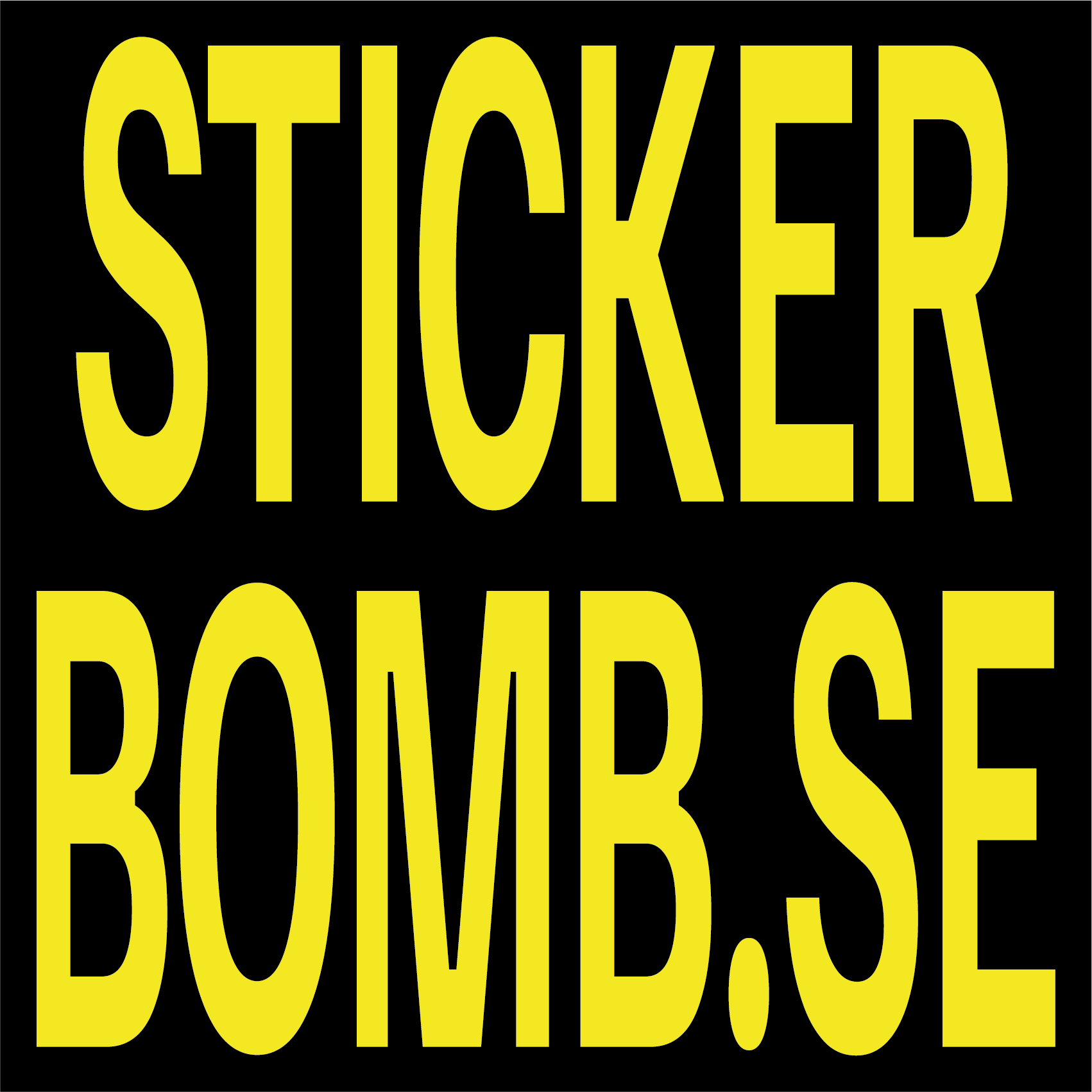 Kvadratisk Sticker – 15 x 15 cm