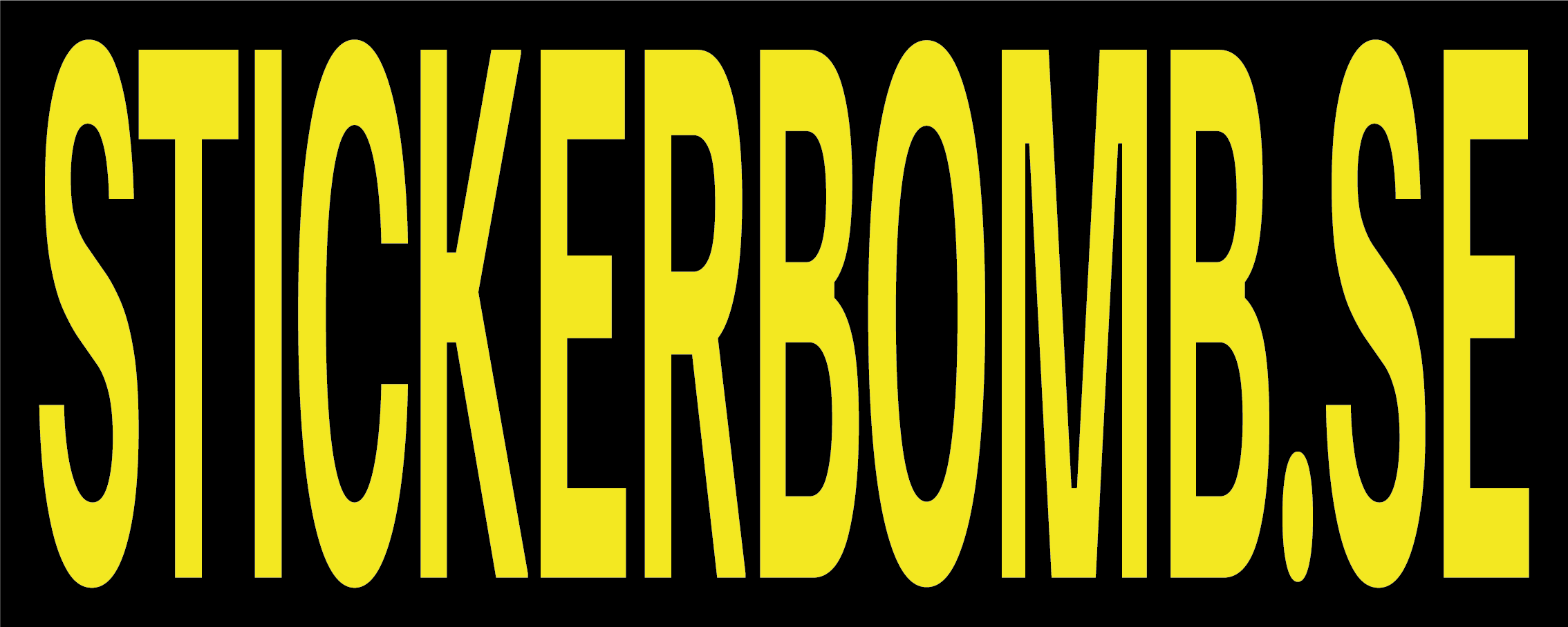 Rektangulär Sticker – 20 x 8 cm