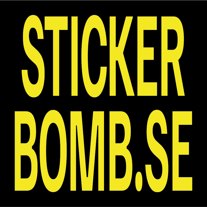 Kvadratisk Sticker – 7 x 7 cm